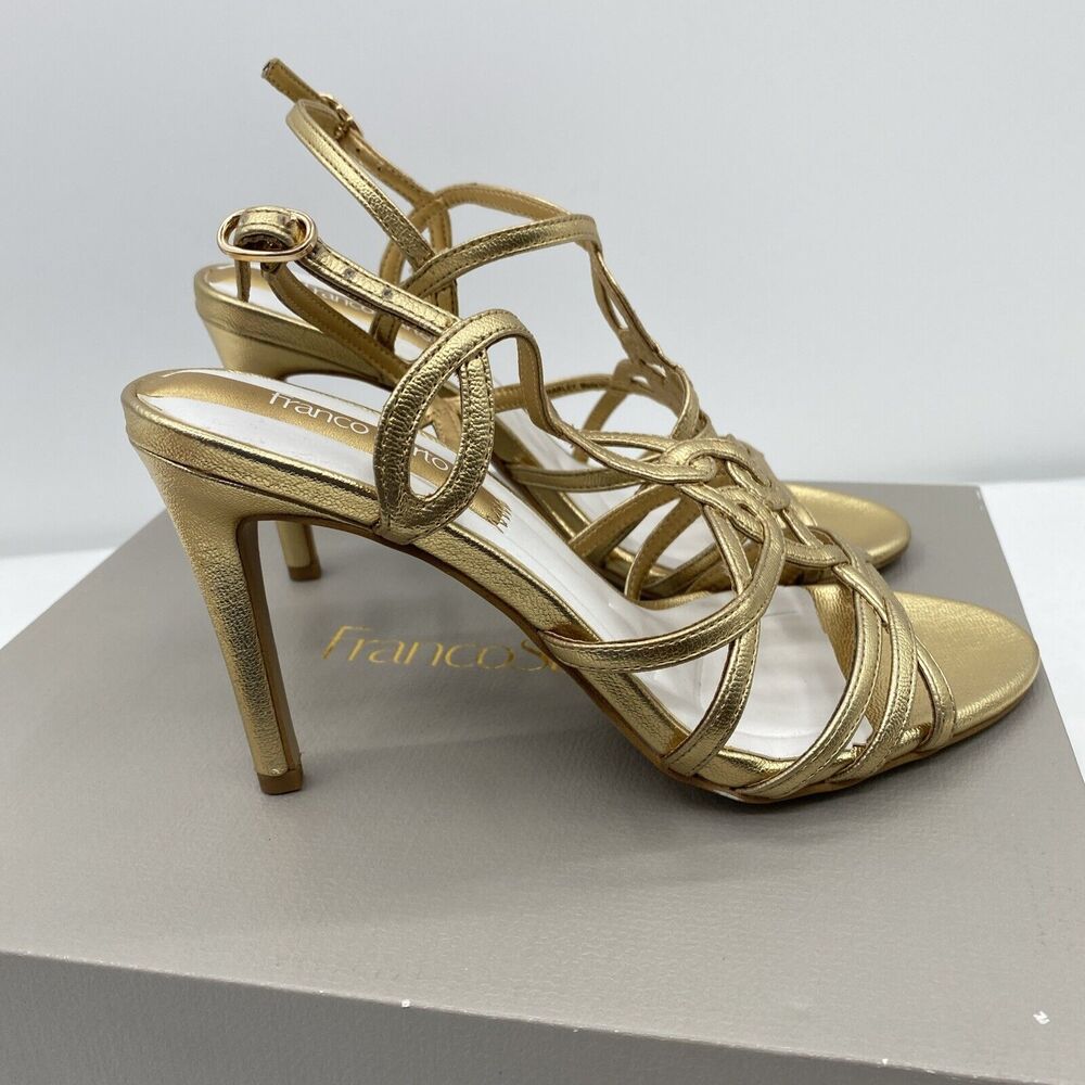 Franco Sarto L-Harley Gold Heels Size 6 M - Picture 7 of 12
